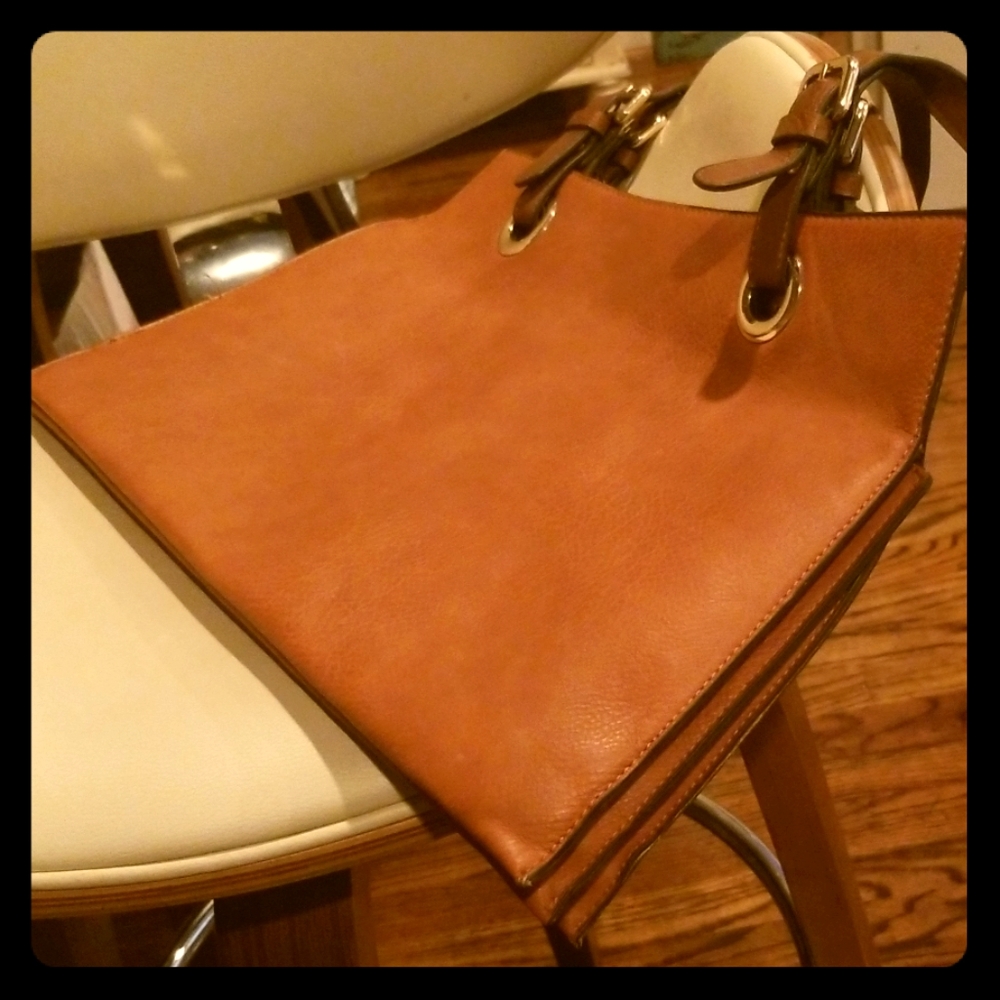 Soft faux leather bag